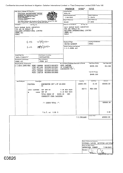 Invoice for Rais Hassan Saidi Logistics on behalf of Gallaher International Limited regarding 400 Cartons of Cigarettes-Dorchester Int'L