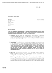 [Letter from Norman BS Jack to P Tlais regarding matters relating to bussiness]