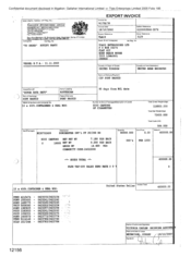 [Export Invoice from Gallaher International Limited to Tlais Enterprises Limited regarding Dorchester Int'l FF]