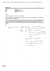 [Letter from Jeff Jeffery to Duncan Mccallum regarding the letter from Tlais on Drilon Enterprises]