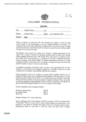 Gallaher International[Memo from Norman Jack to Mounif Fawaz regarding Iraq market]