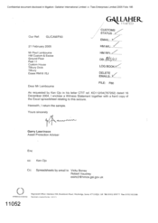 [Letter from Garry Lawrence to Paul Lambourne regarding Witness Statement]