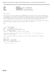 [Email from Mark Rolfe to Valeria Locatelli regarding AMELA general controls review]