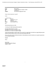 [ An Email from Gerald Barry to Norman Jack regarding Various for Egypt and Yemen]