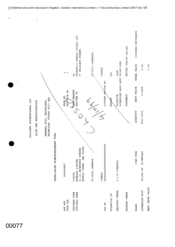 [Order/sales acknowledgment form Galleher International Ltd to Atteshlis Bonded Stores Ltd regarding Sovereign F]