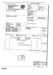 [Invoice from Gallaher International Limited to Tlais Enterprises Ltd regarding 4000 cartons of Sovereign Classic cigarettes]