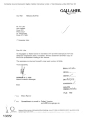 [Letter from Norman BS Jack to Tim Little regarding a witness statement and a summary of brand samples]