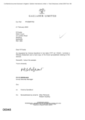 Gallaher Limited [ A memo from PRG Redshaw to R Fowke regarding a witness statement on seizure ref. VS323]