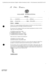 Gallaher International[Memo from Norman Jack to Gerald Barry regarding the proposed planned production for Regie]