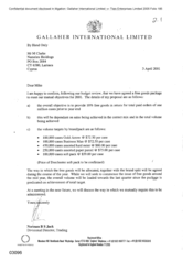 [Letter from Norman BS Jack to M Clarke regarding the Proposed Budget]