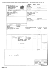 [Invoice from Modern Freight Company LLC on behalf of Gallaher International Limited regarding Sovereign Classic Cigarettes]
