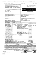 [Bill of landing from Gallaher International Limited to P&O Nedlloyd Ltd on Sovereign Classic Global FF cigarettes]