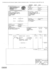 Invoices of 800 cartons of cigarettes - Sovereign Classic Lights