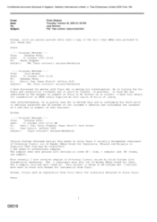 [Email from Stephen Perks to Norman Jack regarding Tlais contract, seizure and detention]