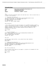 [Email from Christine Bauer to Susan Schiavetta regarding Bacco]