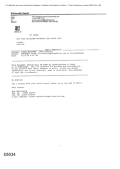 [Letter from PN Pretish to Susan Schiavetta regarding the stock holdings]