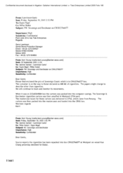 [Email from Garry Lawrinson to Nigel Espin regarding Sovereign and Dorchester on CRXU2766077]