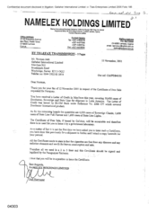 [Letter from Fadi Nammour to Norman Jack regarding letter of credit issued by BLOM Bank]