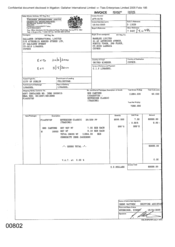 [Invoice from Atteshlis Bonded Stores Limited on behalf of Gallaher International Limited on Sovereign Classic]