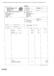 Gallaher International Conditions of Sale