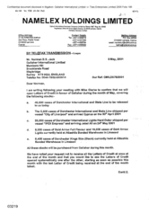 [Letter from Fadi Nammour to Norman BS Jack regarding Gallaher letters of credit]