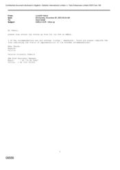 [Email from Valeria Locatelli to Suhail Saad regarding AMELA GCR-follow up]