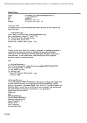 [E-mail from Panchensteva Irina to Jeff Jeffery Regarding Gallaher Red / Lights-Iran]