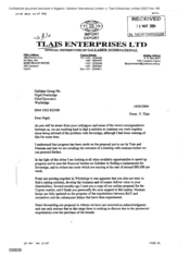 [Letter from P Tlais to Nigel Northridge regarding finding a solution for Sovereign cigarettes problem]