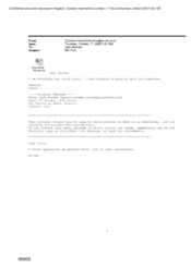 [Email from Christine Nebel to Norman Jack regarding PoS/stock sheet]