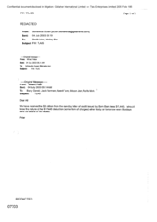 [Email from Susan Schiavetta to John Smith and Ben Hartley regarding Tlais]