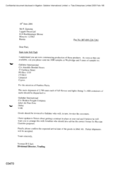 [Letter from Norman BS Jack to P Zamotin regarding arrival date of goods in Jebel Ali]