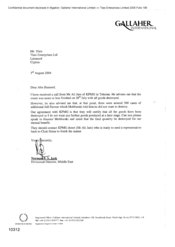 [Letter from Norman BS Jack to Abu Hameed regarding the advice from Ali Jam of KPMG in Teheran]