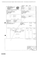 Invoices of 800 cartons of cigarettes - Sovereign Classic Lights