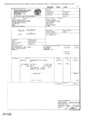 [Invoice from Atteshlis Bonded Stores Ltd on behalf of Gallaher International Limited for Dorchester Intl FF]