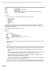 [Email from Susan Schiavetta to Brendan McElroy regarding invoices to Tlais for Sovereign Classic Lights Cigarettes]