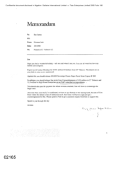 [Memo from Norman Jack to Sue James regarding Namelex/CT tobacco LC]