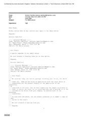 [Email from Antoine Camilleri to Nigel Espin regarding Malta Seizure]