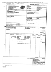 [Invoice from Gallaher International Limited to Tlais Enterprises Ltd for Sovereign Classic]