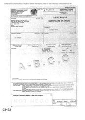 Invoices of 10, 400 cartons of cigarettes - Dorchester Int'l Lights