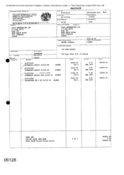 [Invoice from Gallaher International Limited to Tlais Enterprises Ltd regarding Cigarettes]