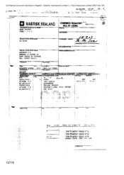 [Bill of Lading for Maersk Sealand to Suzi for combined transport shipments]