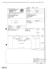 [Invoice from Atteshlis Bonded Stores Ltd on behalf of Gallaher International Limited regarding Sateline Lights]