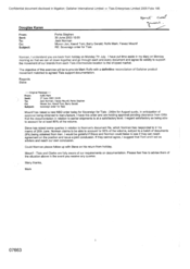 [Email from Stephen Perks to Jack Noman regarding Sovereign order for Tlais]