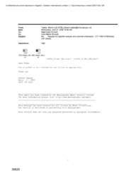 [Email from Tapley Sharon to Nigel Espin regarding request for cigarette analysis and customer information]