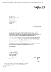 [Letter from Nigel Northridge to Abu Hameed regarding the clearance of all the outstanding issues]