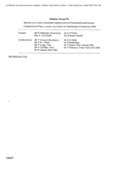 Gallaher Group Plc [Minutes of an audit meeting held on 20040812]]