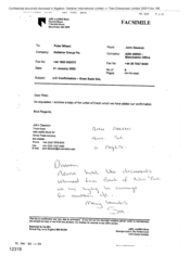 [Letter from John Dawson to Peter Whent regarding L/C confirmation - Blom Bank SAL]