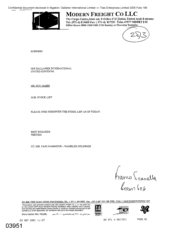 [Letter from Franco Seanella to Sue James regarding a Stock List]