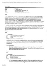 [Letter from Mark Rolfe to Nigel Simon, Tom Keevil regarding ta meeting with Tlais Enterprises in 21/1/2004]