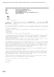 [Email from Wyn Jones to Mounif regarding Amela operating plan]